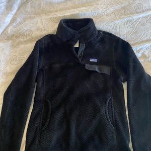 Patagonia Women’s Re-Tool Snap T Fleece Pullover, Black size Medium